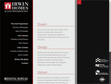 Tablet Screenshot of irwinhomes.ca